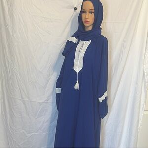 Elegant Blue Women's Dress